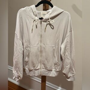 UMGEE #61 - NWT Ecru/cream Zip-Up Hooded Jacket (bin S5) -stock photo show style
